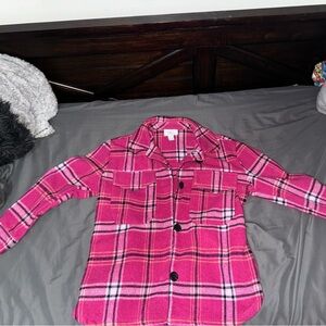 Plaid Pink Cover up